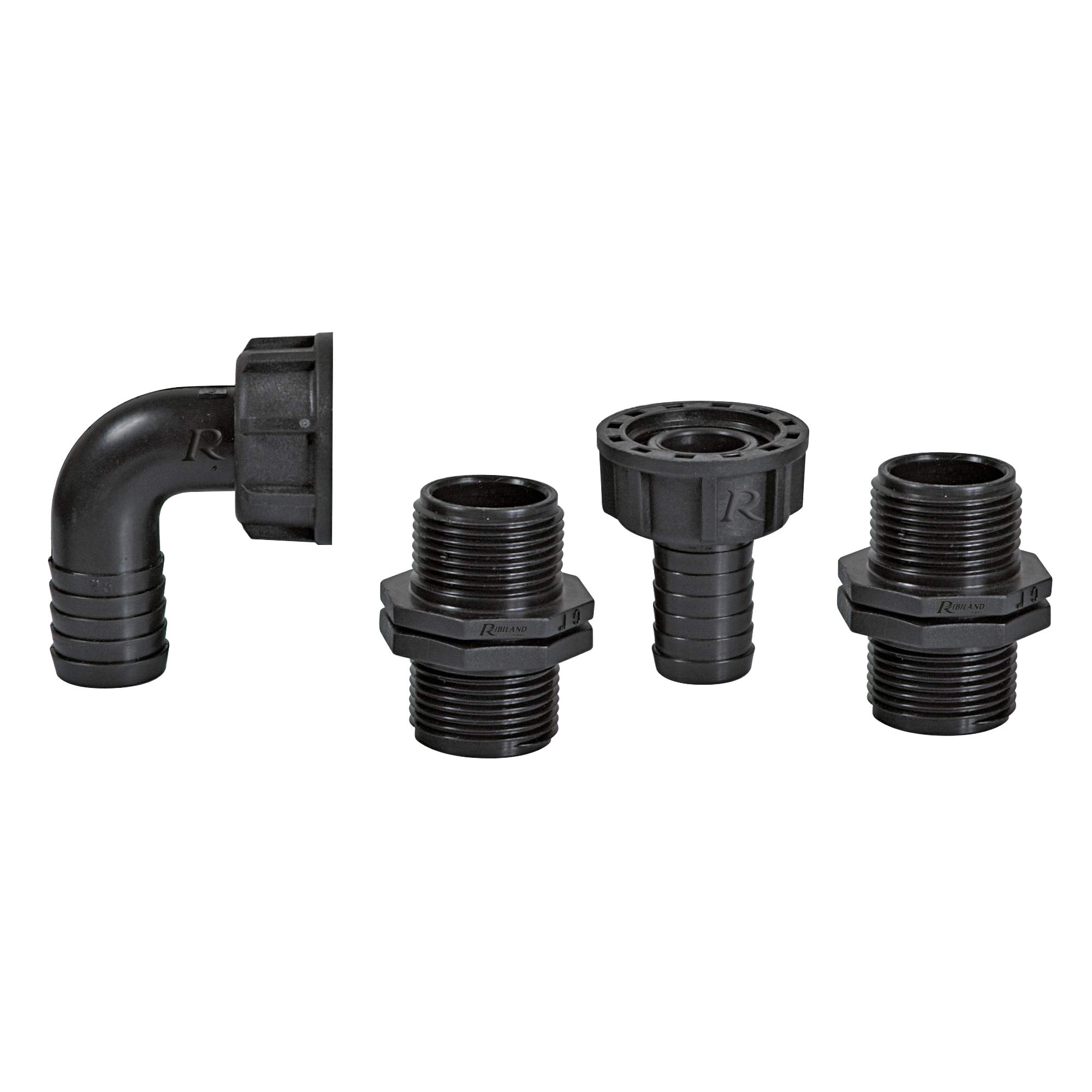 Ribiland 01552 Pump Connection – Black (Pack of 4