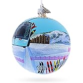 Steamboat Ski Resort, Colorado, USA Glass Ball Christmas Ornament 4 Inches