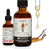 Auri Nutrition Super Mushroom Cordyceps Elixir for Stamina, Natural Energy, Youthfulness and Longevity with Full Spectrum Support - Cordyceps Tincture 60 ml