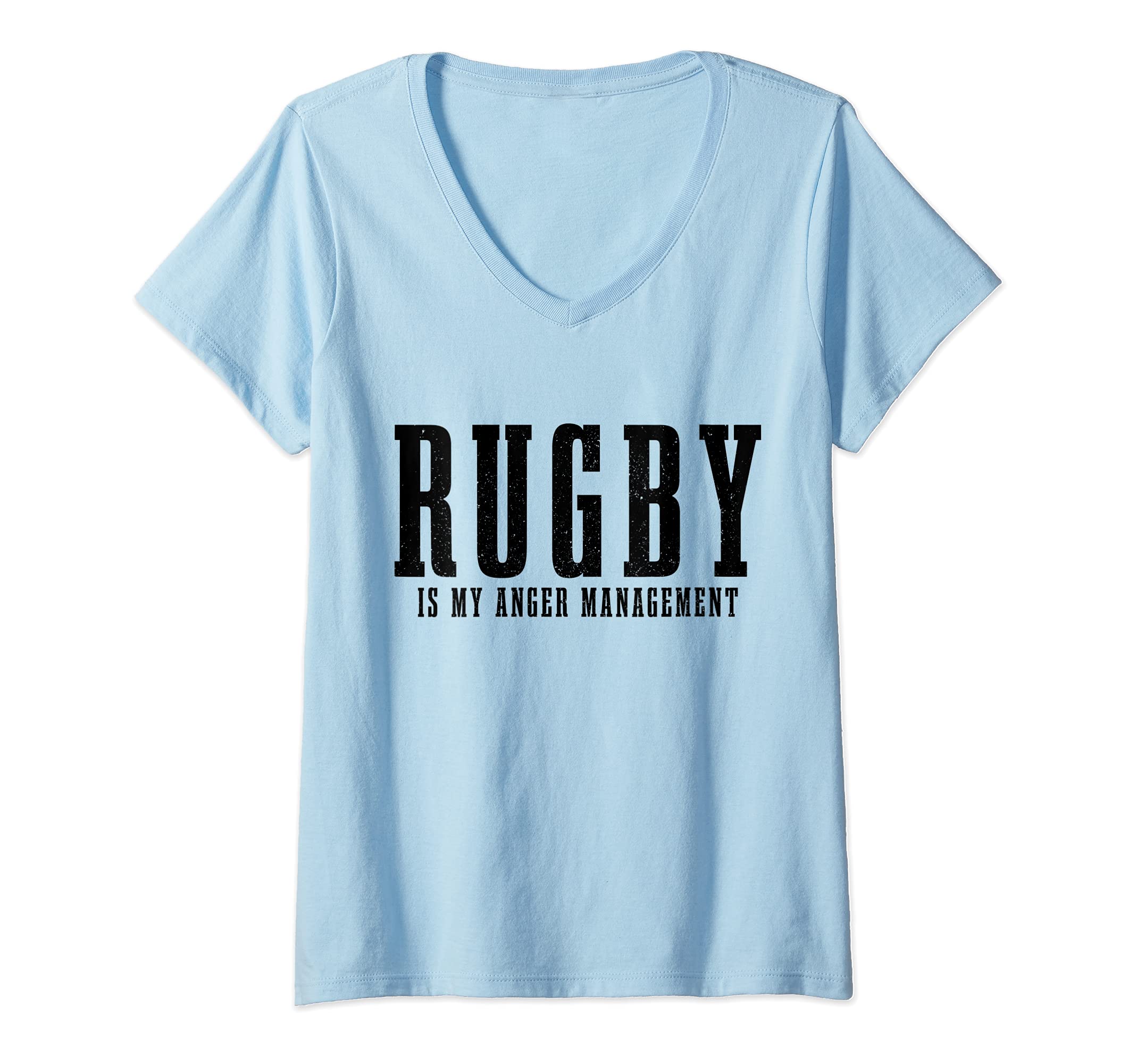 Womens Rugby Player Fan Funny Rugby V-Neck T-Shirt