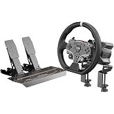 MOZA R3 Racing Wheel and Pedals Bundle Direct Drive Simulator Kit Xbox &amp;PC | incl. R3 3.9Nm DD Servo Base, 11-inch ESX Racing Wheel, SR-P Lite Pedals, Table Clamp, Xbox Licensed