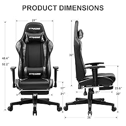 GTRACING Gaming Chair with Footrest, Ergonomic