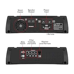 Taramps HD 2000 Black 1 Ohm 1 Channel 2000 Watts