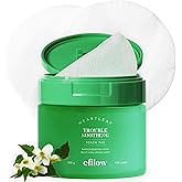 Efilow Heartleaf Trouble Soothing Toner Pads | Ultra-Slim Face Pads for Hydration and Calming Skincare, 100 Count, 180g
