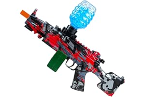 KOSKUDAR Gel Ball Blaster, Splatter Ball Blasters & Auto and Manual Dual Mode with 50000 Rounds, Ages 14 & Up (Red)