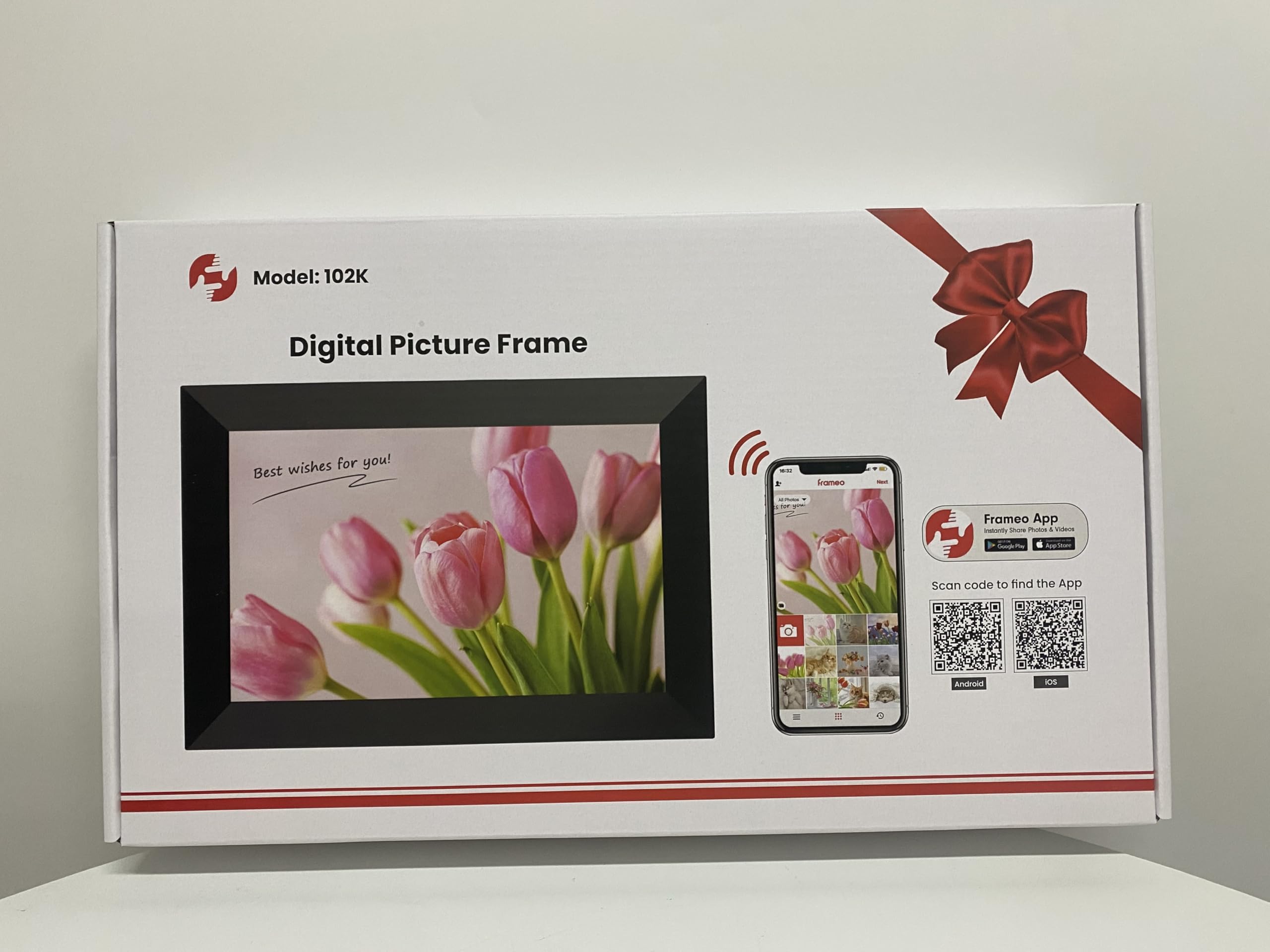 BIGASUO Digital Picture Frame, 10.1