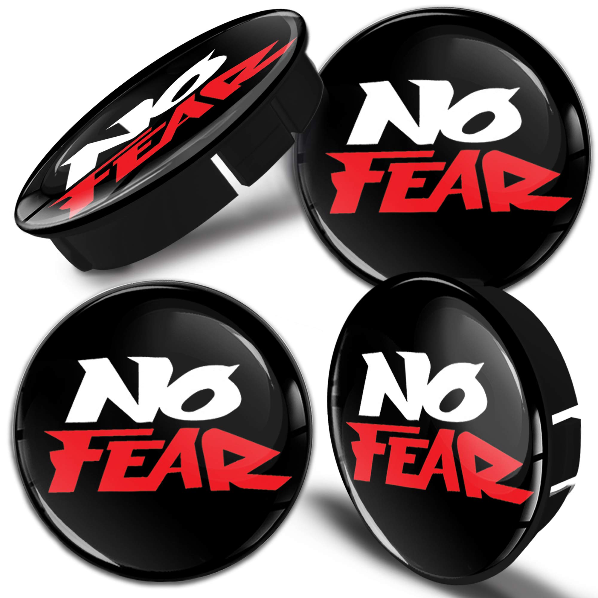 Biomar Labs 4 x 60mm Wheel Centre Caps Universal Plastic Hub Caps Set Durable Alloy Wheel Covers for Car Auto Tuning Exterior Styling with Multiple Designs (C 100)