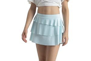 zqajuxg Girls Flowy Shorts with Spandex Liner，2 in 1 Girls Athletic Skirt with Pocket for Tennis Running