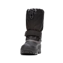 Kamik Boy's WaterbugWIDE Boot, Black/Charcoal, 1