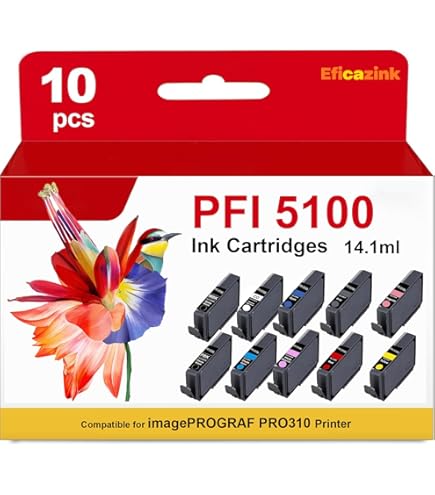 Canon PFI-5100 C EUR Cyan Tinte - Lucia Pro II System Für Professionelle Drucke