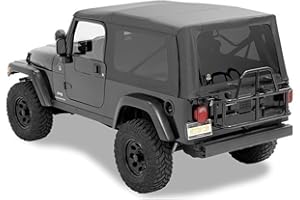 Bestop Replace-A-Top for OEM - Jeep '04-06 Wrangler TJ Unlimited (Black Diamond Sailcloth; Tinted Windows; No Door Skins Included)