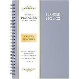 2021-2022 Planner - Jul 2021- Jun 2022, 6.25" × 8.3", Academic Planner 2021-2022 with Weekly & Monthly Spreads, Strong Twin-W