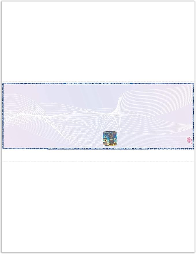 Blank Hologram Premium High Security Laser Checks Check