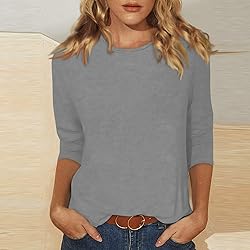 Women's t Shirts Casual Soft 3/4 Sleeve Womens