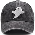 Splash Brothers Customized Boo Halloween Hats for Women Men, Funny Adjustable Embroidered Baseball Cap