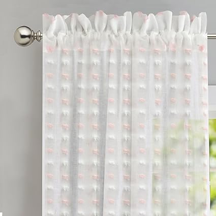 Amazon Com Driftaway Lily White Voile Sheer Window Curtains For