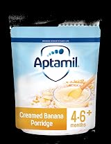 Aptamil Creamed Banana Porridge Baby Cereal 4-6+ Months 125g 5 Pack view 2