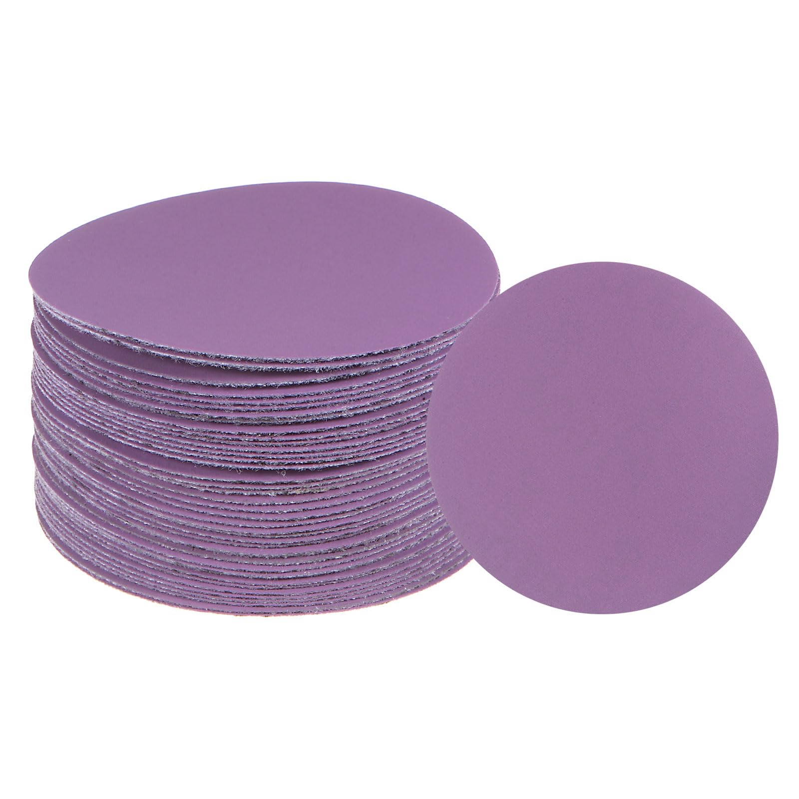 uxcell 40pcs 1000 Grit Purple Sanding Discs 3 Inch Hook and Loop Aluminum Oxide Orbital Sanding Pads Paper Wet Dry Polish for Metal Woodworking Drywall