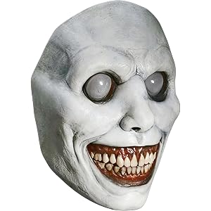 Geban Realistic Scary Halloween Mask for Adults, Horror Silicone Mask | Breathable Creepy Mask Smiling Demon for Cosplay and
