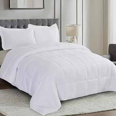 HIG 3 Pieces White Reversible Duvet Set 200x200cm OEKO-TEX 10.5 Tog