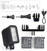 SOONSUN 450LM Rechargeable Waterproof Diving Light for GoPro DJI Osmo Action view 9
