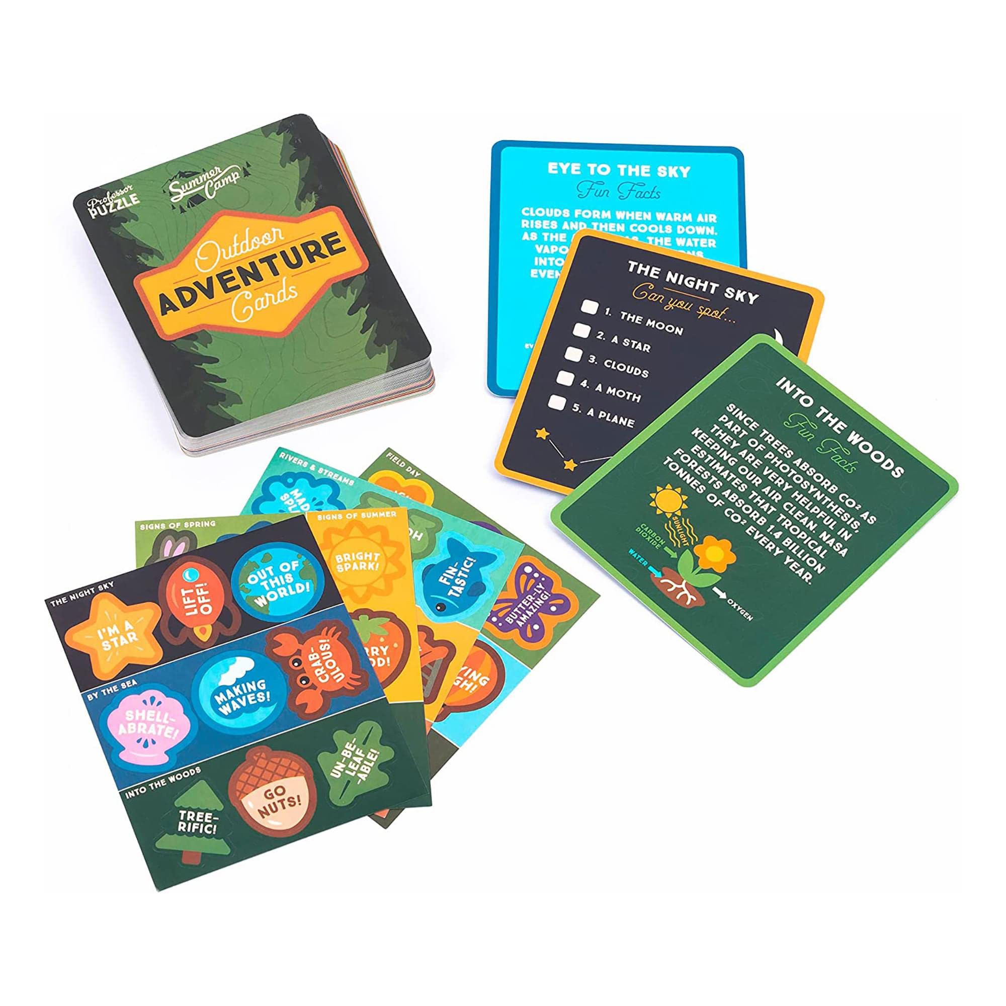 Professor Puzzle | Outdoor Adventure Cards | Ages 6+ | 1+ Players