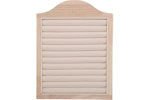 TOBBOMEY Wood Solid Jewelry Display Stand with Ring Holder Organizer, Small Wooden Ring Display for Vendors