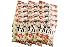 Carroll Shelby's Original Texas Brand Authentic Birria Taco Seasoning – Savory and Spicy Flavors for Tacos and Meats (Pack of 12)