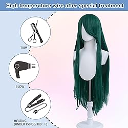 UTIEHD 100cm / 40 Inch Long Wig, Universal Anime