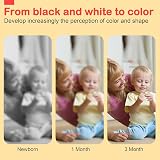 URMYWO Baby Sensory Toy Black White Soft Book Tummy Time Brain Development 0-12 view 3