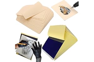 Rayyl Tattoo Practice Skin with Transfer Paper - 20PCS Tattoo Fake Skin and Stencil Paper Kit Including 5PCS Tattoo Practice 