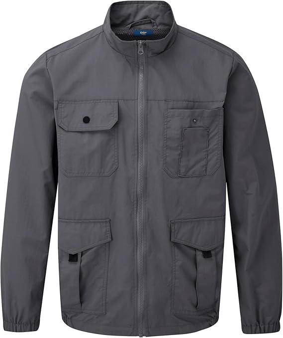 Cotton Traders Mens Adventure Lightweight Showerproof Jacket 3XL Slate