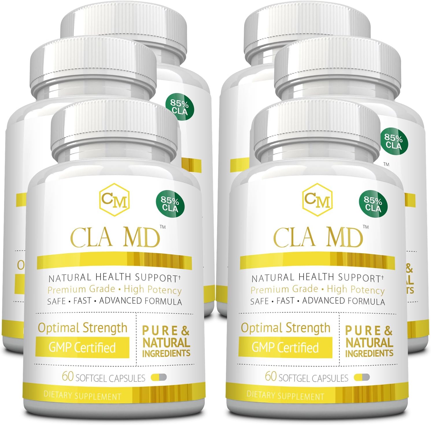 CLA MD with 85 CLA Activate & Boost Metabolism, 60 Capsules 1
