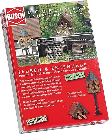 Amazoncom Busch 1521 Pigeon Duck House Ho Scale Scenery Kit