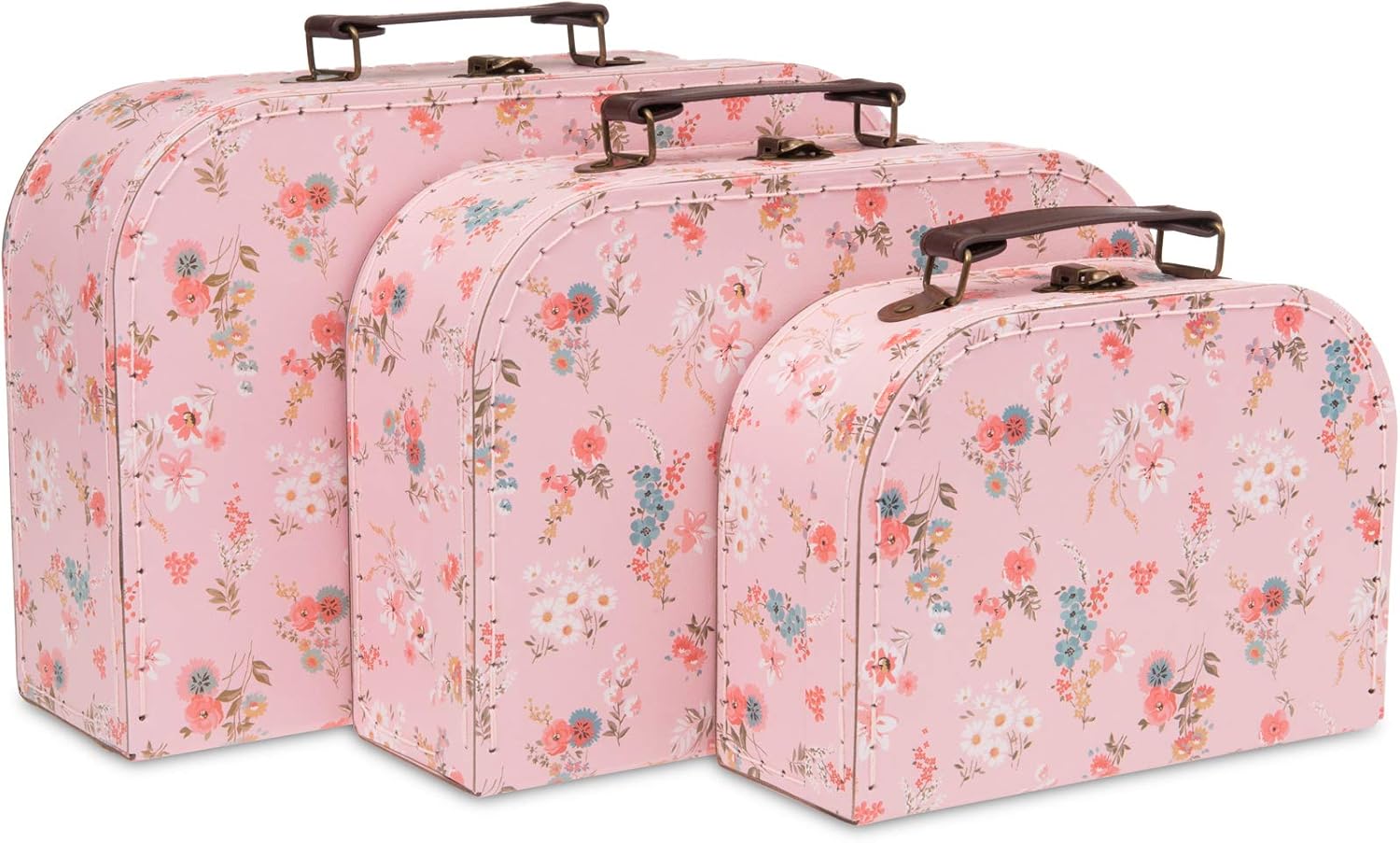SLPR Paperboard Suitcases Set of 3 Travel | Decorative Boxes for