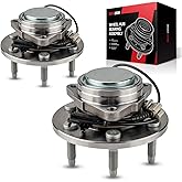 Torchbeam Pair 515097 RWD Front Wheel Hub Bearing Assembly for 2007-2013 Chevy Silverado 1500, 2007-2013 GMC Sierra 1500, Chevy Tahoe Suburban 1500, GMC Yukon, Chevy Avalanche, Wheel Bearing