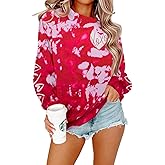 ASTANFY Valentine's Day Sweatshirt Valentines Shirt Women Be My Boo Shirt Valentines Gifts Long Sleeve Tee Tops