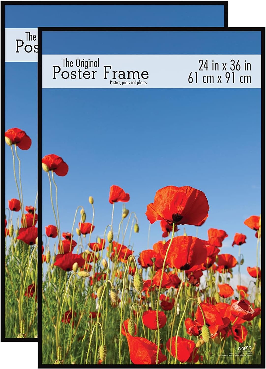 Photo Albums, Frames & Accessories - MCS Original Poster Frame, Black, 24 x 36 Inch, Set of 2