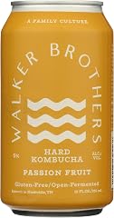 Walker Brothers Passion Fruit Hard Kombucha 4pk Cans, 12 FZ