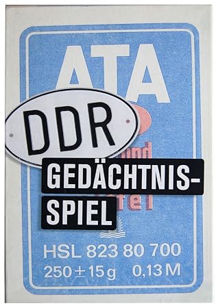 Memory / Gedächtnisspiel 13 x 19 x 4 cm • 40089 ''Das DDR Gedächtnisspiel Memo ATA'' von Inkognito • Künstler: INKOGNITO © An
