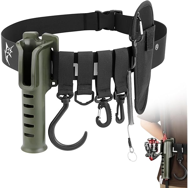 Fishing Rod Holder Adjustable Aluminum Carbon Fiber Waist Gimbal Padded 06 Gt