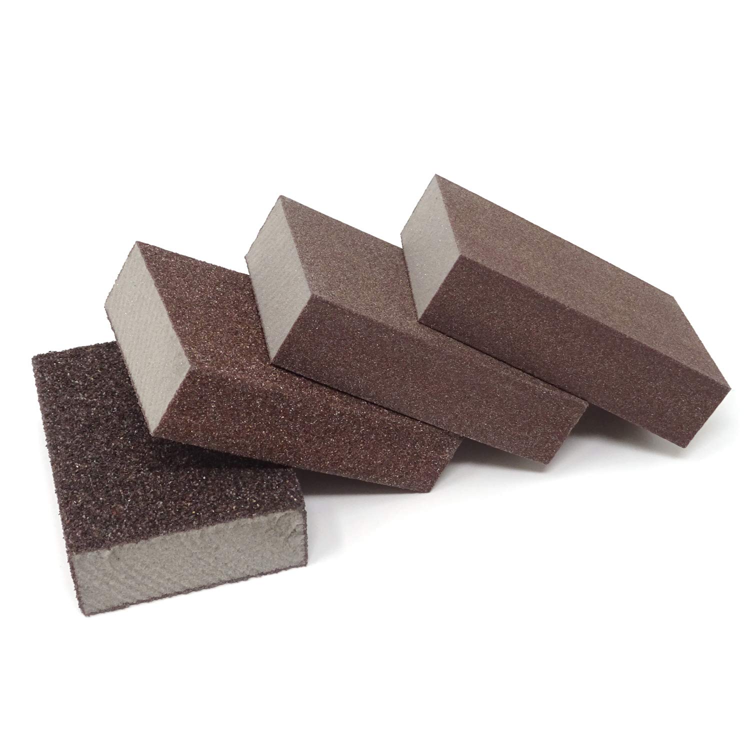 Grade 80 to 100 Honbay 4PCS Sanding Sponge Sanding Blocks /Medium