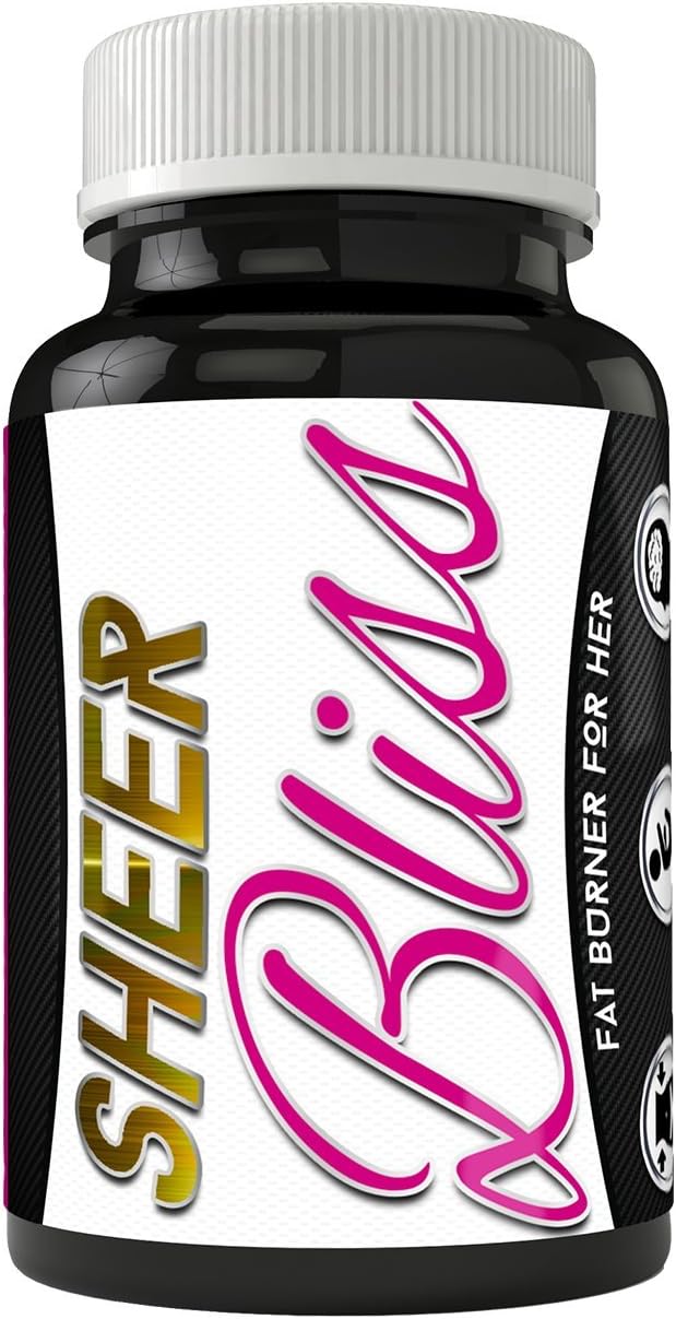 Sheer Bliss Max Strength Fat Burner for Rapid Weight Loss and Fat Reduction • Tighten and Tone Quickly • No Jitters or Shakes • 100% All Natural Formula • Made in America • 60 Rapid Release Capsules