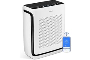 LEVOIT Air Purifiers for Home Large Room Up to 1875 Ft² with Washable Pre-Filter, AHAM VERIFIDE, Air Quality Monitor, HEPA Sleep Mode for Allergies, Pet Hair in Bedroom, Vital 200S-P, White