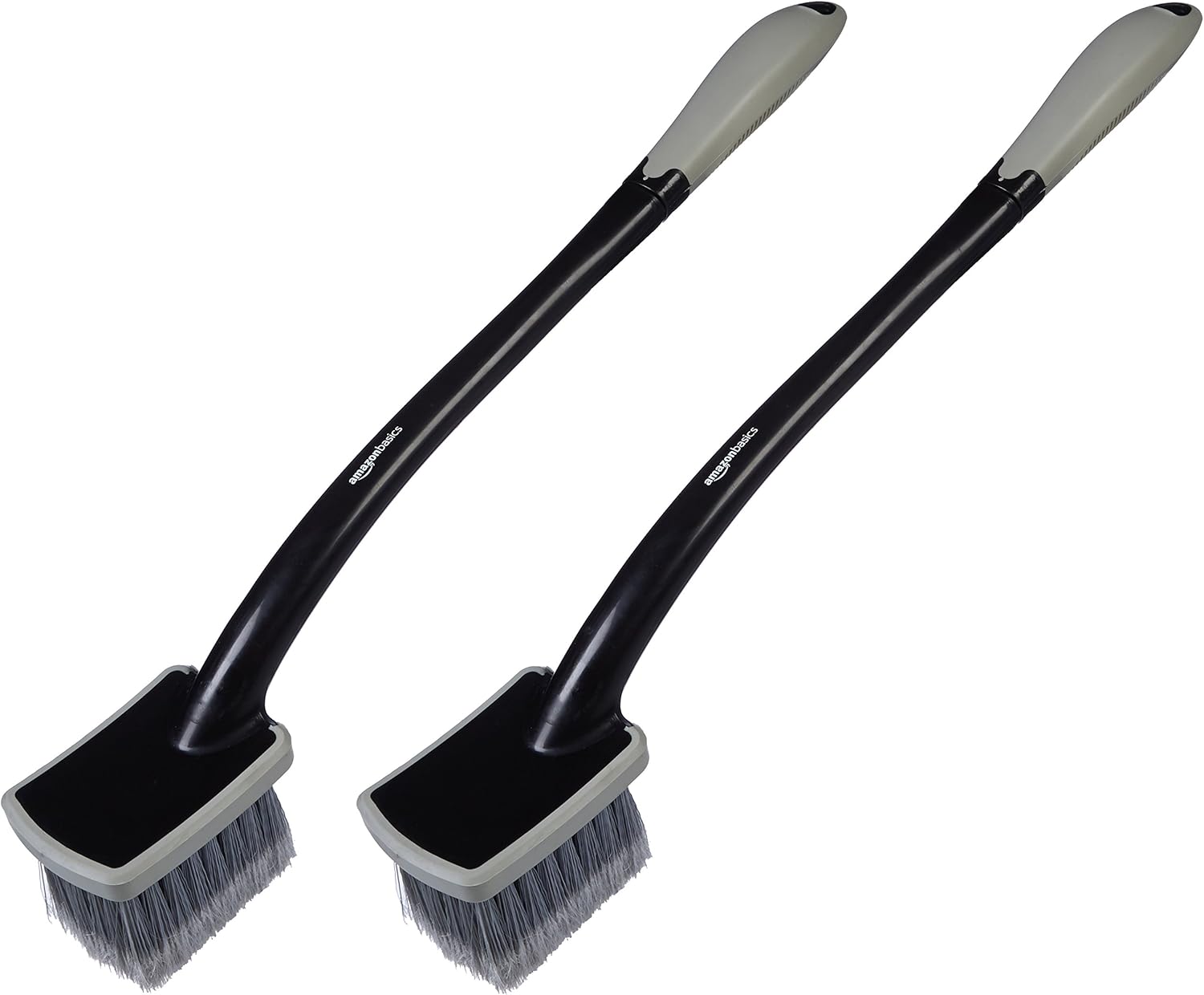 AmazonBasics Long Handled Wheel Brush (2 Pack) Amazon.co.uk Car