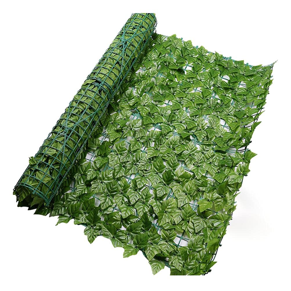 Hosuho Expandable Artificial Ivy Privacy Fence Screen-Artificial Hedges Fence and Artificial Leaf Screening Roll Decoration for Outdoor Decor Garden