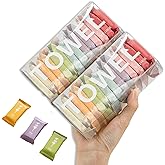 Dzronda Disposable Compressed Towels, 28Pcs Travel Washcloth Tablets | Portable Compressed Towel, Thicker Super Absorbent for Travel, Face Towel Ideal for Outdoor Camping Hiking