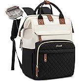 LOVEVOOK Laptop Backpack for Women, 15.6'' Waterproof Nurse Bag Teacher Work Backpack Purse for Women, Travel Computer Backpack for College Office Business Ladies