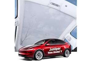 SUMK Sunshade Roof for Tesla Model Y Juniper Accessories, [Never Sag & No Light Leakage] Magnetic Adsorbed Design for Model Y Launch 2025 2026 [Easy Installation] - 2pcs