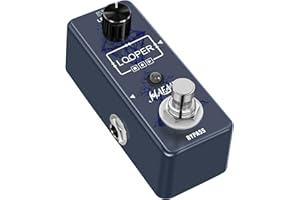 HAFAIR Ultra Compact Looper Pedal, 10 Min Studio Quality Looping (48kHz/24bit), Silent Operation, Unlimited Overdubs & USB Export for Guitarists & Creators